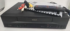 SERVICED RCA VR352  VHS VCR HQ Player Recorder Remote Manual Cables TESTED