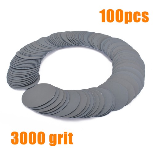 100Pcs 75mm Papier de Verre Ponçage Polissage Disque Feuille Abrasif 3000 Grit - Picture 2 of 6
