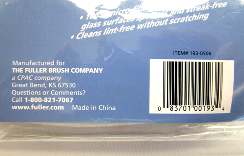 The Fuller Brush Company Micro Fiber Glass Cleaner Replacement Head 193-0506 - Picture 6 of 6
