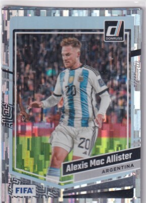 Panini Donruss Soccer 2023-24 Card No. 8 Alexis Mac Allister Holo Silver