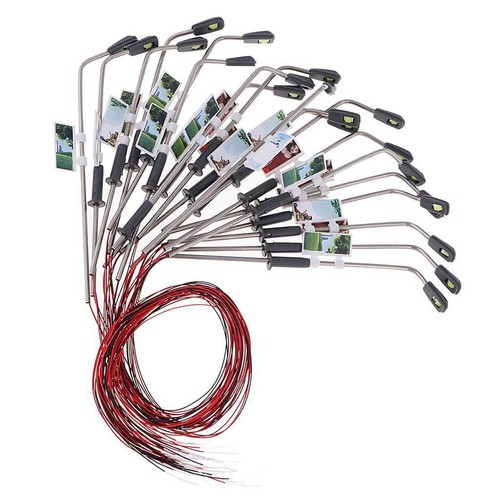20Pack 1:150 Modelleisenbahn Zugbeleuchtung Park Straßenlaterne LEDs warmweiß