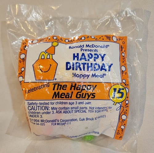 Vintage 1994 McDonald's Happy Meal Train Ronald Presents Happy Meal Guys #15 NOS - Picture 3 of 11