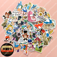 50 Alice In Wonderland Stickers - Scrapbook, Laptop, Consoles, Books, Cases..