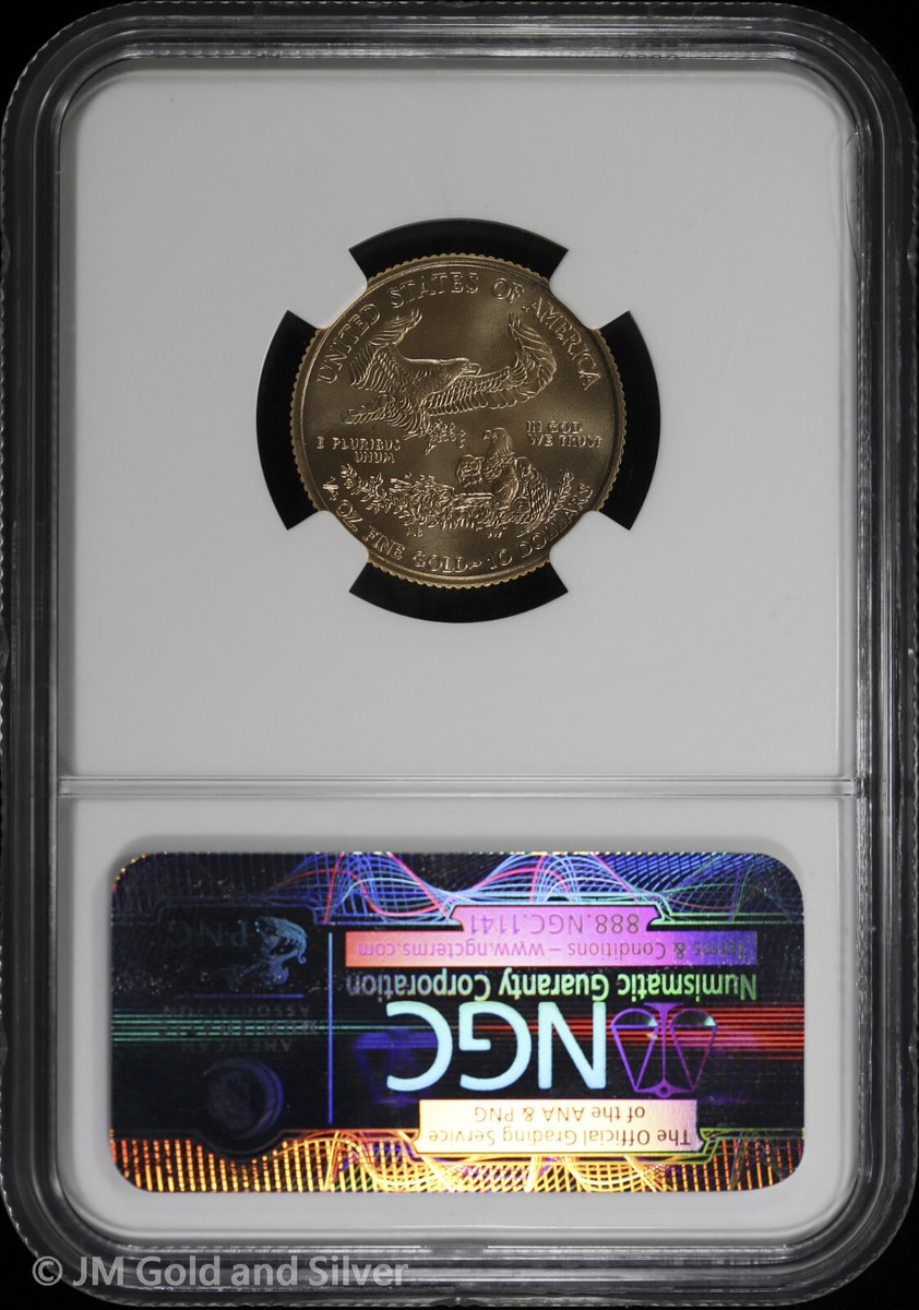 2009 $10 1/4 oz Gold Eagle NGC MS 70 | From Mint Sealed Box