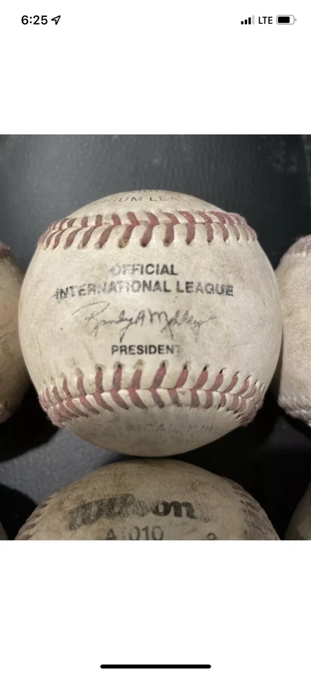 RARE - 10 Game Used International League Baseballs 1990’s - Rochester Red Wings - Image 2 of 2