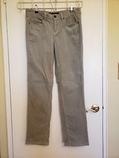 Calvin Klein Jeans Womens Pants 8 Gray Corduroy Mid Rise Straight