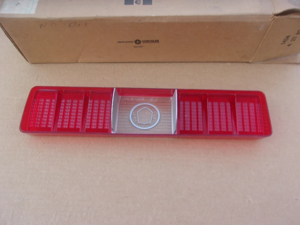 NOS MoPar 1975 1976 1977 Dodge Royal Monaco Passenger Side Tail Light Lens - Image 2 of 2