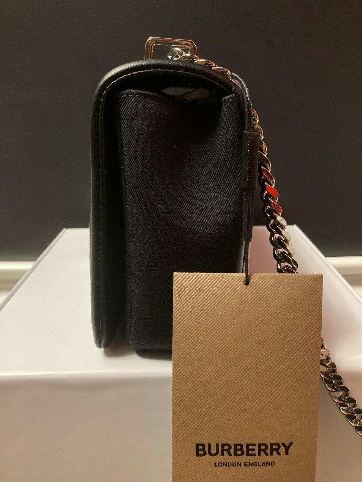BURBERRY Lola Medium Graffiti Logo Bag image 5