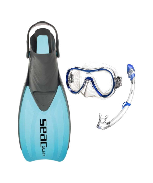 SEAC SUB Kit aletas GAFAS tubo de buceo SPRINT DRY S/KL