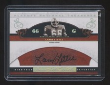 2007 NATIONAL TREASURES LARRY LITTLE ALL DECADE TEAM AUTOGRAPH #ED 01/99  RARE 