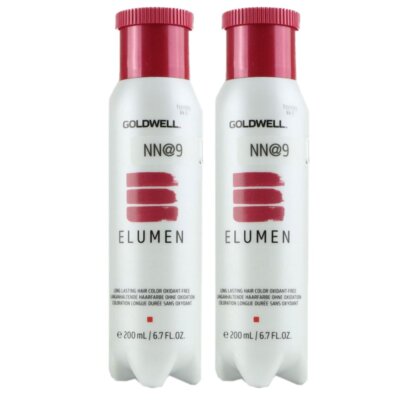 Goldwell Elumen 2 x 200 ml NN@9 Haarfarbe permanente farbintensive Farbe Set