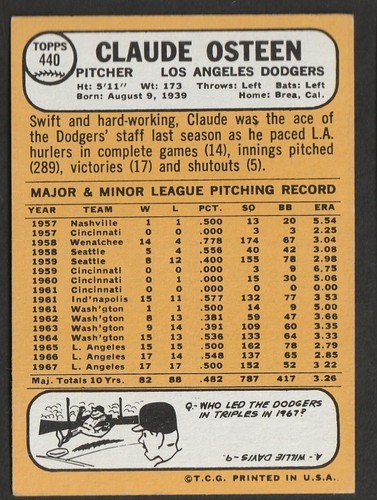 1968 Topps Baseball Cards Scegli una carta a scelta 295-660 EX X-MT 1/25 Set Break - Foto 266 di 490