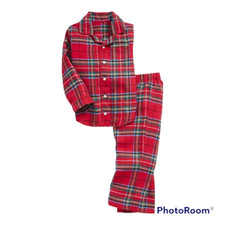 NWT Gap BabyGap Flannel Red Plaid Tartan Holiday Pajama Top  Bottom Set 5T 