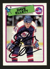 Dave Ellett #167 signed autograph auto 1988-89 Topps Hockey Trading Card