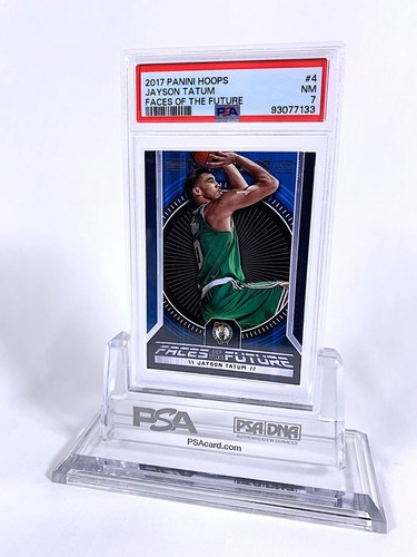 2017 Panini - NBA Hoops Faces Of The Future #4 Jayson Tatum (RC) - PSA: 7