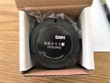 ENM ENMCO T50B52 Hour Meter Quartz AC 115/230V 2.80 / 2 " DIA, 6 Digit USA