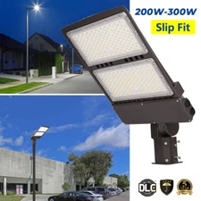 Outdoor 200w 300w LED Parking Lot Flood Light LED Shoebox Pole Light 5000K