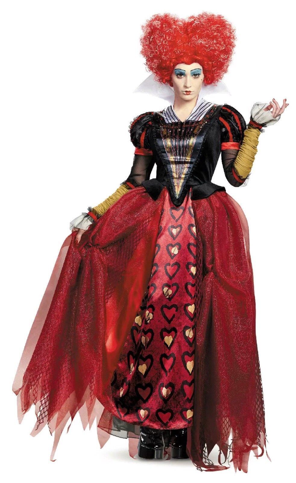 Женский карнавальный костюм WONDERLAND Red Queen Of Hearts Alice Through Th...