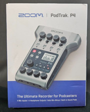 Zoom PodTrak P4 Portable Multitrack Podcast Handy Recorder NIB