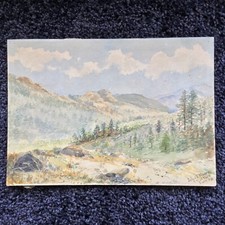 ANTIQUE AMERICAN JOHN T MOORE ESTES PARK PAINTING L