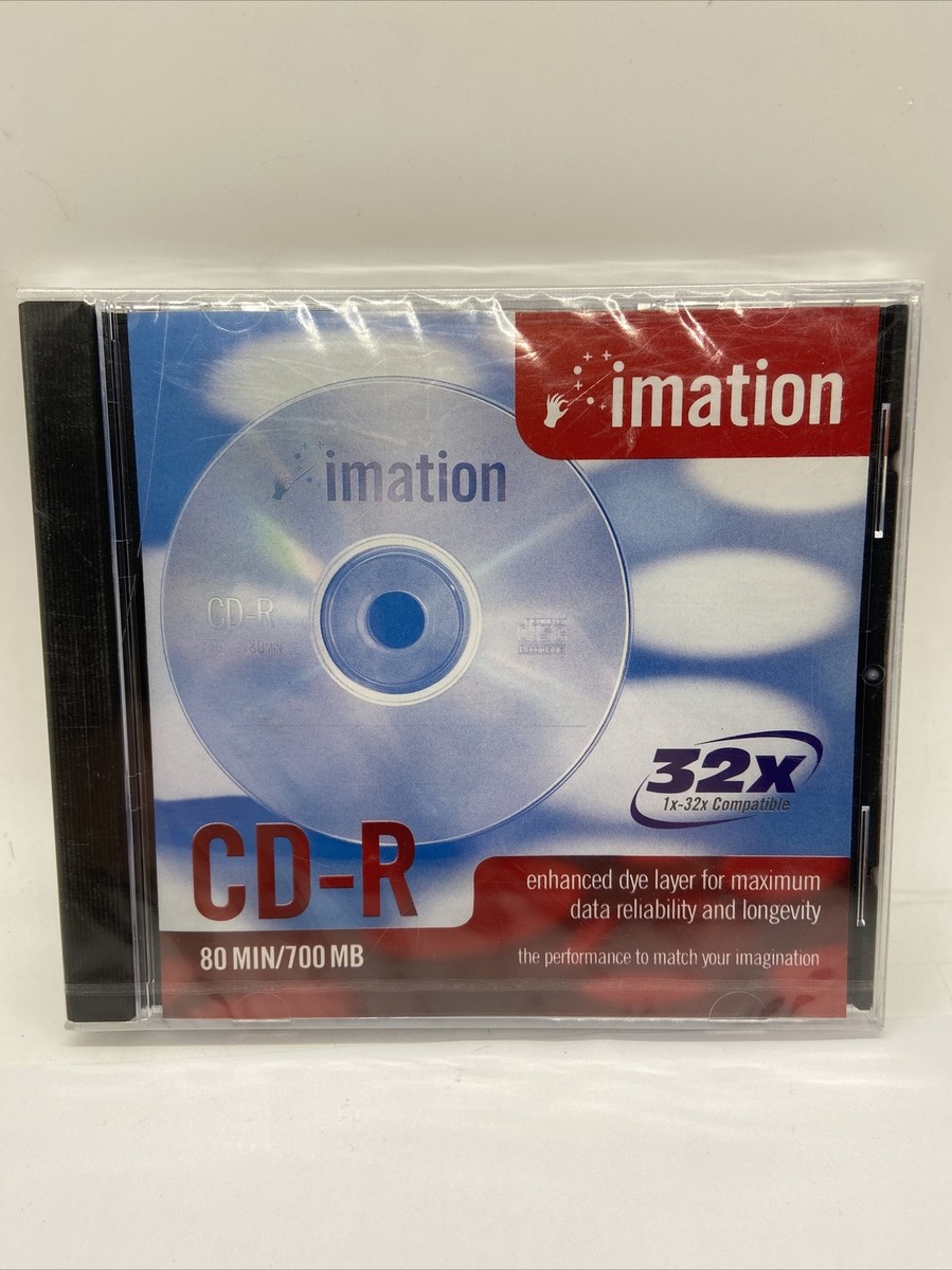 Imation CD-R 1x-32x 700MB 80MIN - NEW & Sealed But Has Light Crack