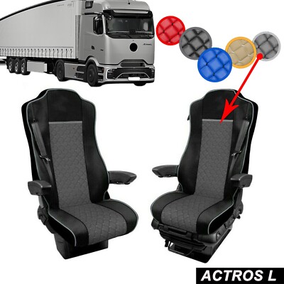 LKW Sitzbezüge passend für Mercedes Actros L Fahrer + Beifahrer 1+1 Satz