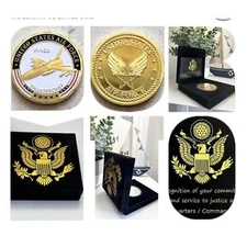 U S AIR FORCE F-105 THUNDERCHIEF Challenge Coin With Special Velvet Case