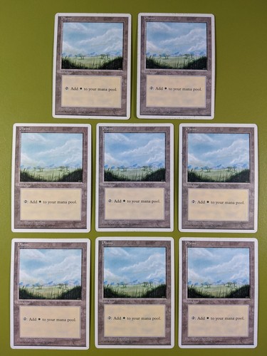 8 Plains (B) Fourth Edition 4th Magic the Gathering MTG White Border 8 - 第 1/1 張圖片