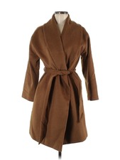 H&m Women Brown Wool Coat 6