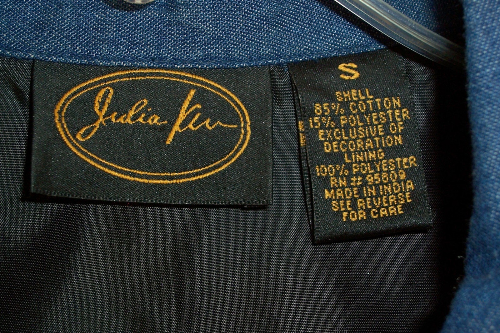 Patchwork Jacket S Julia Kim Floral Button Front … - image 8