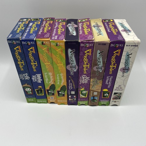 Big Idea’s Veggie Tales VHS Lot Of 9 Power of Words Handling Fear Sharing - Picture 5 of 6