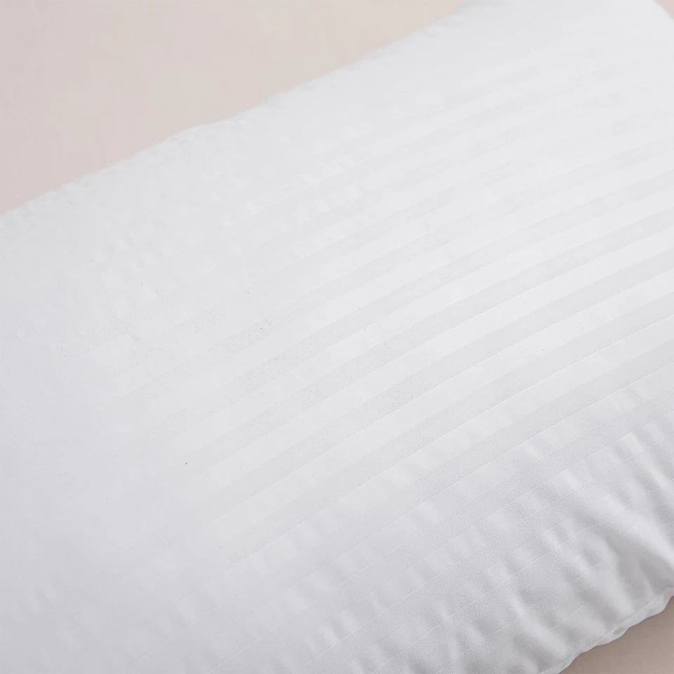 Extra Filled Pillows 2 Pack Hotel Quality Firm Deluxe Egyptian Stripe Pillows - Image 2 of 4