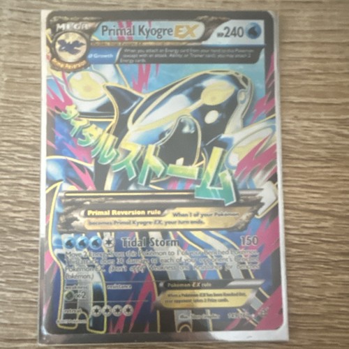 Pokémon TCG Primal Kyogre EX Full Art Holo Ultra Rare 240 HP 96/98 XY