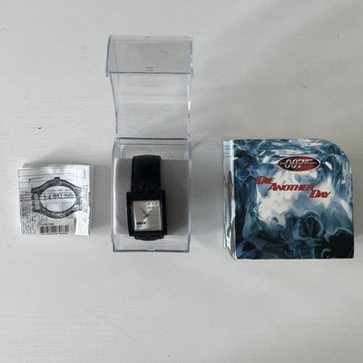Swatch James Bond 007 Die Another Day SUFB100 Square Reversible 2002 FULL SET