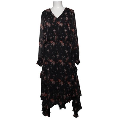 Saint Tropez, Maxikleid, Größe: M, T6026, Schwarz/Mehrfarbig #rtI