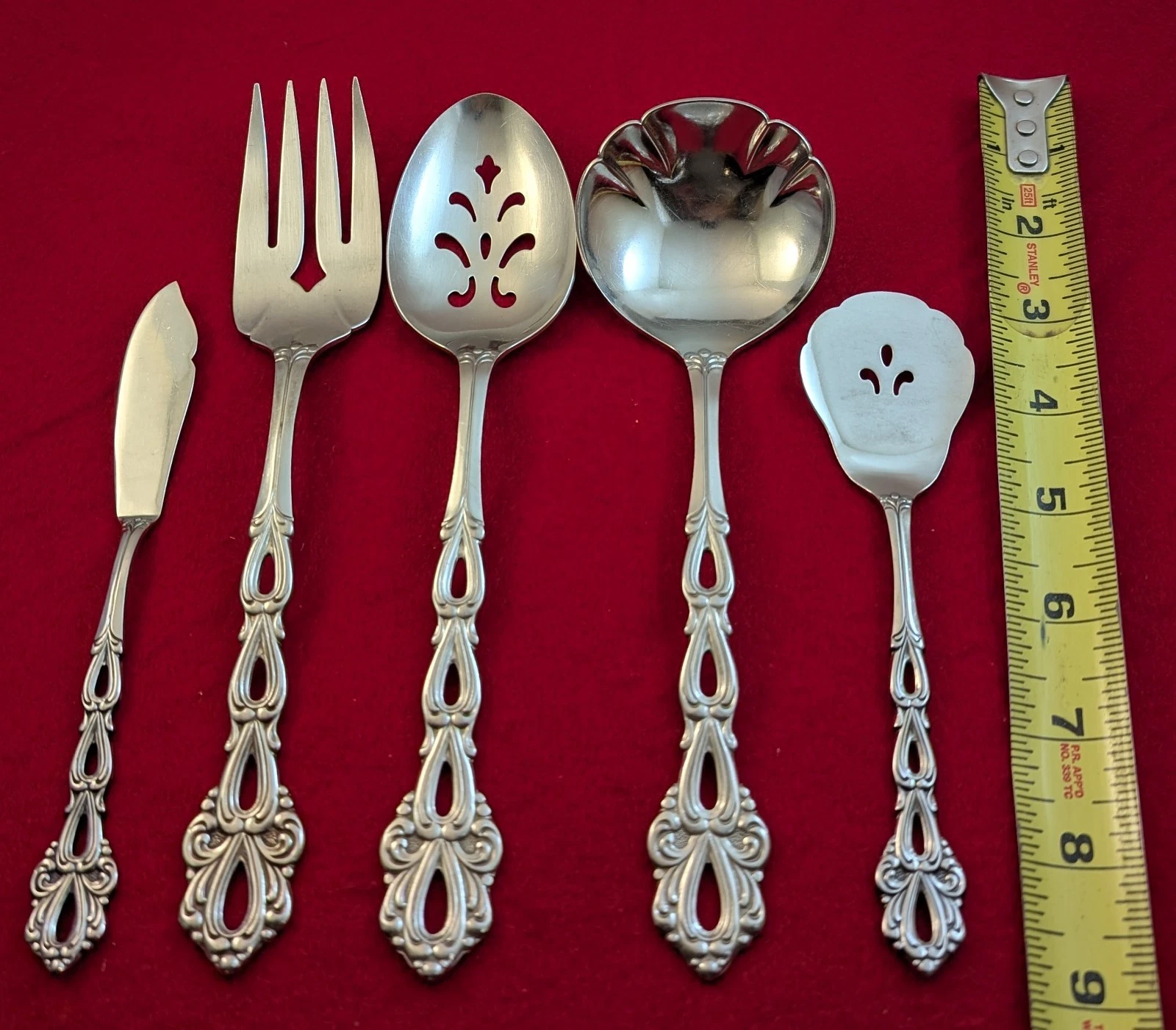 Oneida Community CHANDELIER Stainless Glossy 5-Piece Serving Set Flatware