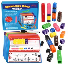 Interlocking Fraction Cubes Activity Set - Math Manipulatives for Elementary ...