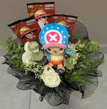 One Piece Blumenstrauß + Plüsch handmade Jahrestag Geburtstag Kinder Geschenk
