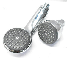 Lot of 2 Shower Head Replacements Handheld  Standard Chrome Finish Set