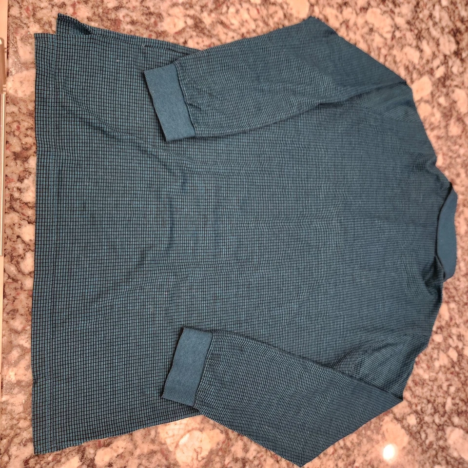 Camisa Carnoustie Golf Links Verde Cuadros Manga Larga Guijarro Playa Golf Links PGA Foto 3 de 4