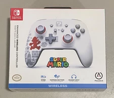 PowerA Running Super Mario Wireless Controller for Nintendo Switch - White