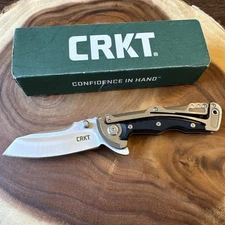 CRKT Graphite Glenn Klecker Liner Lock Knife (3.06" Satin) 5190