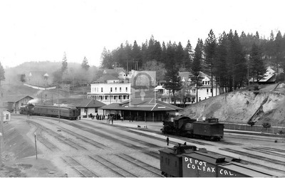 Railroad Train Station Depot Colfax California CA - Reprint