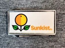 Vintage 1970's Sunkist Money Clip Knife Barlow Advertising Made in Japan