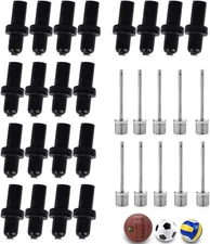 30 Pack Basketball Pump Needles Air Inflation Needle Adapter Inflating Valve... 