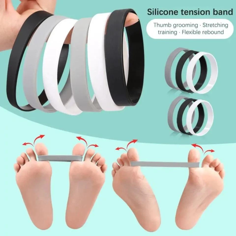 Bande Élastique Correction Pouce Pied Orthopédique Maintien séparateur orteils - Photo 2/4