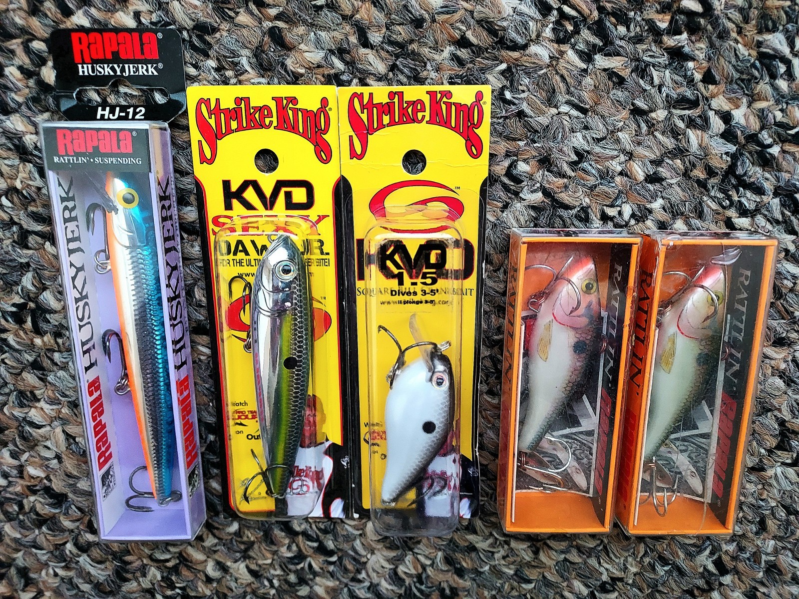 Rapala Huskyjerk Rattlin Strike King KVD Square Bill Sexy Dawg Fishing Lures Lot - Image 2