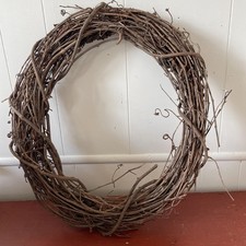 Large Traditional Wreath, Classic Woven Grapevine Wreath with Willow Made In USA