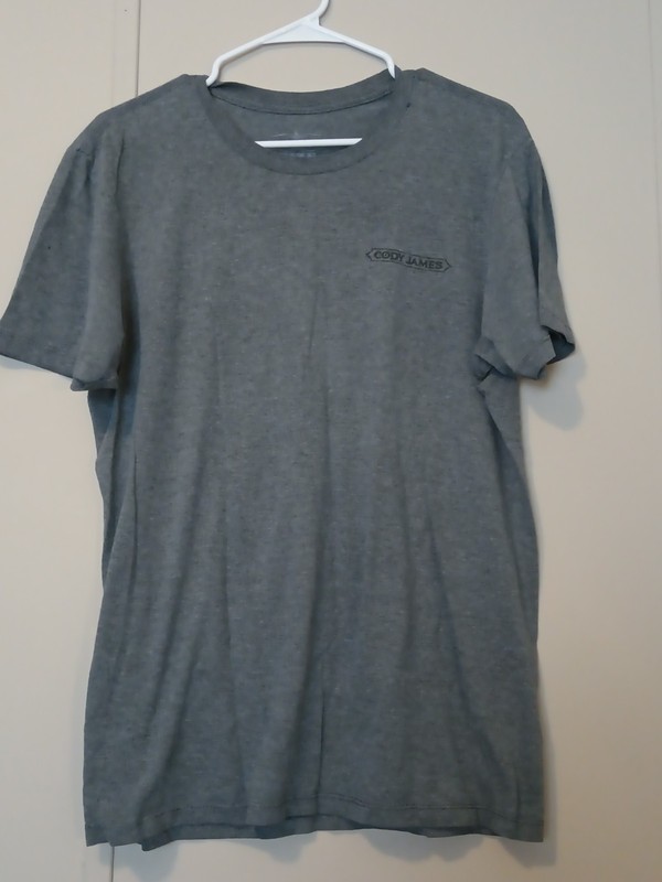 Men's Cody James Hard Headed Whiskey T-Shirt Grey Size Medium