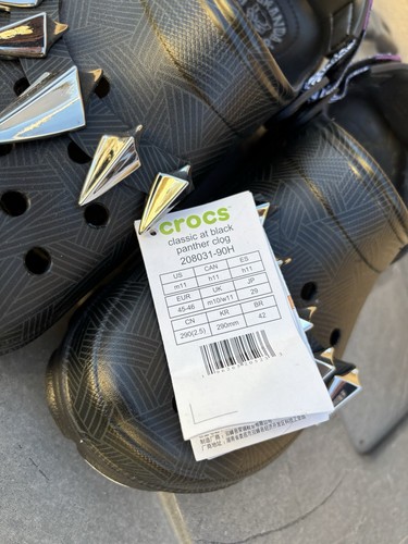 Crocs X Black Panther talla 11 negro para hombre - Imagen 11 de 12